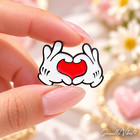 5pc Cartoon Hand Gesture Enamel Pin Set Funny Lapel Brooch Jacket Backpack