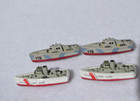 Lot Of 4-1987 Micro Machines Coast Guard Cutters   Motor Torpedo Boats  pt 
