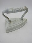 Antique Udx 6 Cast Iron Sad Iron   Flat Iron   Door Stop Painted White