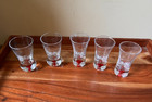 Di Amore Shot Glass Red Bubble Base Cordial Glass You Choose Replacement Barware