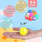 24pack Stress Balls  Squishy Ball  Squishy Squeeze Balls Bulk Fidget For Adults 
