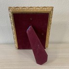 Vintage Ornate Gold Tone Metal Ornate Filigree Tabletop Picture Frame Victorian