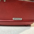 Vintage American Tourister Red Hard Side Train Travel Vanity Makeup Case W  Tray