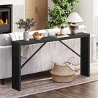 Mahancris Console Table  62 2  Long Sofa Table Behind Couch  Narrow Entryway