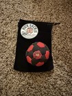 Kick Sack Co Premium 70g Footbag Hacky Sack Red black   Pouch   Sticker