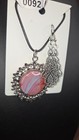 Acrylic Paint Pendant Necklace   Earrings Set 0092