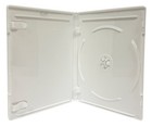 25 Premium Standard Solid White Blu-ray Single Cases 12mm   100 Opp Bags