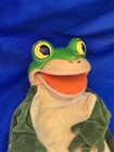 Vintage Steiff  froggy  -frog Hand Puppet -60   s -no Tags -antique Rubber Velvet