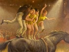 Laura Knight Allez Oop Circus Horse Acrobats British Figurative Painting