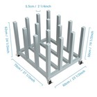 Large Mobile Blueprint Storage Cart-16 Rolls  Heavy-duty Lockable Wrapping 
