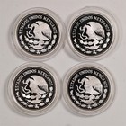 Mexico 1985 25 Pesos World Championship Of Football Silver Proof Coins Lot Of 4