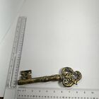 Large Heavy Antique Cast Iron Skeleton Key  9 3 4  Long  29 Oz