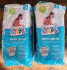 2 Pk Gentle Steps Swim Pants diapers  Boys   Girls Size L  32-40 Lbs  Large 20