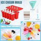 Silicone Popsicle Molds 10-cavity Diy Ice Pop Mold For Kids Adult Teens Bpa Free