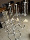 Lot Of 10 Assorted Countertop Clip Hanging Peg Racks Retail Display Racks