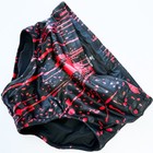 Pro Grade Wrestling Black On Blood Red  Wrestling Trunks Tights Briefs Gear