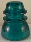 Vtg Teal Aqua Blue Hemingray 42 Glass Insulator  Made In Usa  Great Condition 