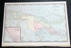 Crams Railway System Atlas Map New South Wales New Guinea West Australia 1895