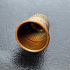 Vintage Antiqued Sewing Thimble Ornate Engraved Victorian Collectible Tool