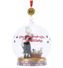 Disney 101 Dalmatians 65th Anniversary Sketchbook Glass Christmas Ornament New 