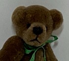 Sweet Vintage Miniature Brown Velveteen Jointed Teddy Bear   1 3 4    Tall