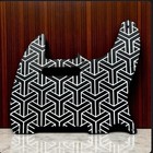 Custom 3d Printed Telecaster Pickguard - Us mim 8 Hole Japanese Geometric Design