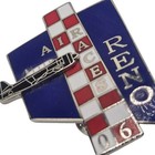 Reno Air Races 2006 Nevada Shaped Enamel Lapel Pin With Dual Clutches Airplane