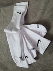 Nike Everyday Plus Crew Socks 3-pack - White - Men s Large 8-12 - New