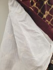 Austin Faux Silk Embroidered Lined Scalloped Valance 56wx17l Rope Trim Bottom