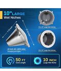 Pomeade Sh101300 120v 35w Color-changing Led Pool Light 50ft With Remote