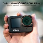 K f Concept Cpl Circular Polarizer Lens Filter Fr Gopro Hero 13 12 11 10 9 Black