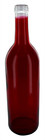 - W5a-rwb 750ml Red White   Blue Assortment Glass Bordeaux Wine Bottle Flat-bott