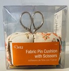 Dritz Collectible Pin Cushion With Scissors 2016 Never Used New Needle Threader