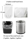 2 Gallon Small Clear Trash Bags Exact Thick Small Garbage Bags For Bathroom H   