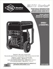 Elite 09801 10000w Portable Generator Manual 56 Pages Printed