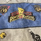 Vintage 1994 Saban Mighty Morphin Power Rangers Full Size Blanket W characters