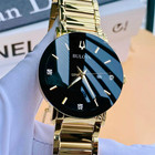 Bulova Futuro Modern Black Dial Diamond Date Quartz Men s Watches No  97d116