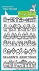 Simply Celebrate Winter 4x6 In Polymeric Transparent Clear Rubber Stamp Set Box
