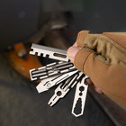 Titanium Edc Multitool Keychain Modular Screwdriver Pry Bar Bottle Opener