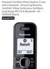 Panasonic Kx-tg9542b Dect 6 0 2 Handset Cordless Phone 3-way 2 Line Bluetooth
