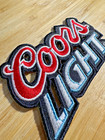 Coors Light Beer Logo Patch      Embroidered Iron-on Biker Jacket Bar Decor
