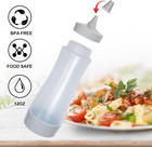 Plastic Condiment Squeeze Bottles With Cap 12 Oz clear  Pack Of 3