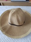 Smith   Hawken Paper Poly Hat Gardening Shade Chin Strap Tie Never Worn