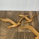 Vtg 1981 Mcm Homco 2 Piece Birds In Flight Seagulls Plastic Wall Art   7619  88
