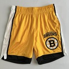 Boston Bruins Nhl Hockey New Era Mesh Shorts Men s Medium Yellow Black Nwot