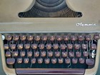 Vintage Olympia Sm3 Green Classic Portable Manual Typewriter Working