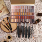 60 Colors Naked Eyeshadow Palette   Makeup Brush Set  All In One Nude Neutral Sm