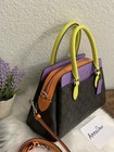 Nwt Coach Cl467 Mini Darcie Carryall Colorblock In Signature Canvas   Leather