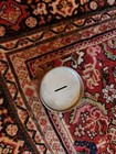 Radio Shack Vintage  Battery Coin Bank     Metal Advertising Tin     1990s 2000s