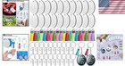 80 Pcs Double-sided Sublimation Blanks Keychains For Creative Diy Projects